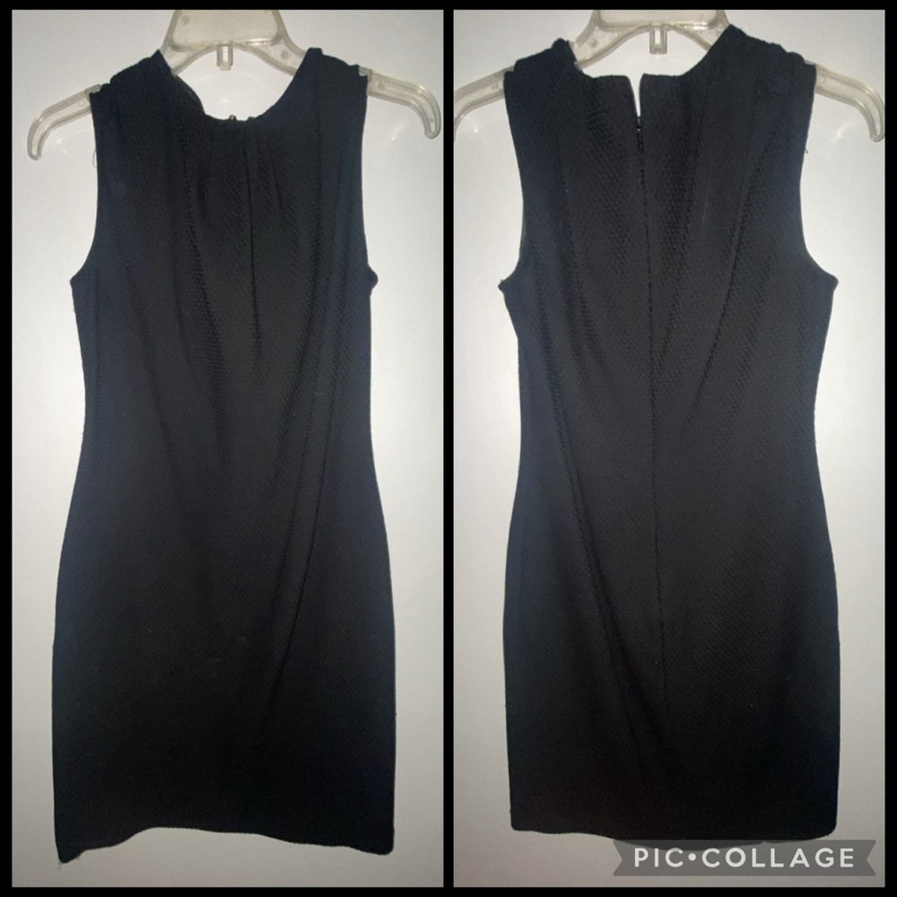Carolina Herrera Black Textured Mini Dress